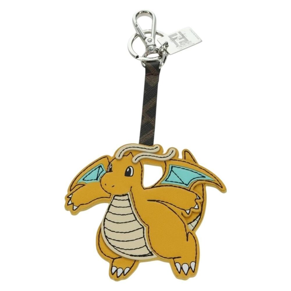 Fendi x Frgmt x Pokemon Dragonite Charm Leather Yellow
